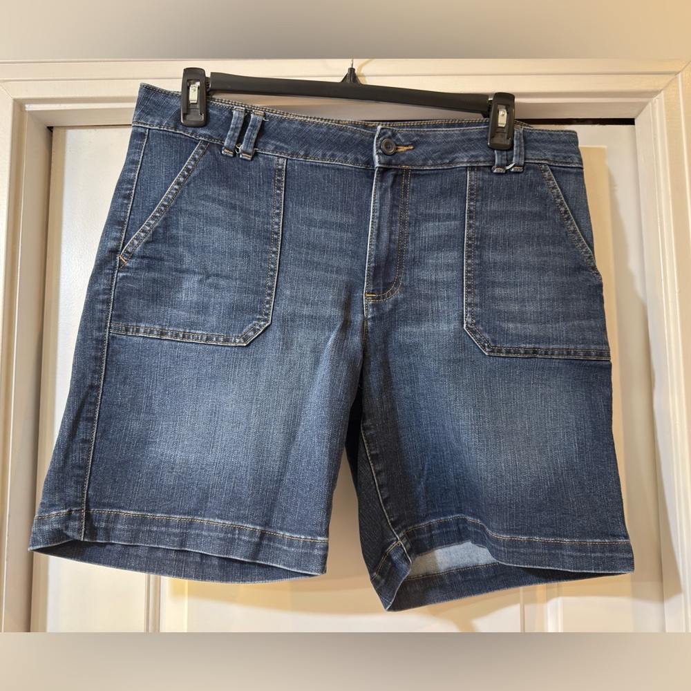 Lee Dark Blue Denim Jeans Shorts